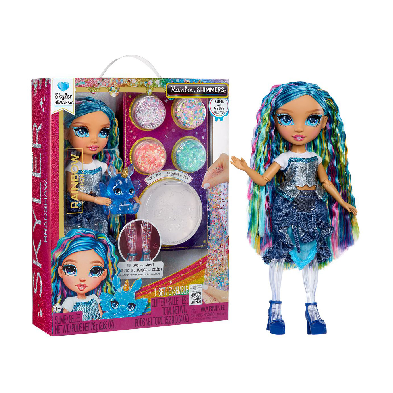Ігровий набір з лялькою Rainbow High серії Rainbow Shimmers Скайлер, від 4 років (122418)